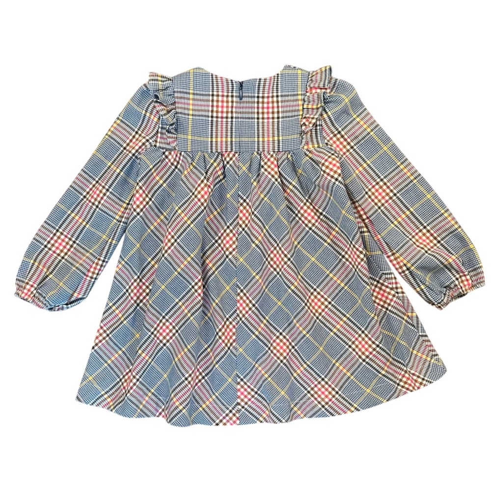 Mayoral Girls Plaid Flannel Dress Size 3T (36m) - Picture 2 of 3